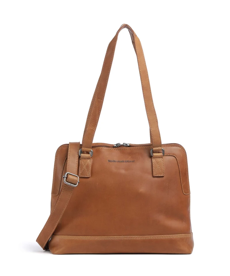 The Chesterfield Brand Wax Pull Up Cow Seron Bolso de hombro cognac