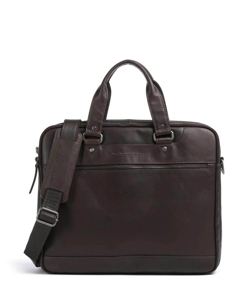 The Chesterfield Brand Wax Pull Up Cow Montara Bolso para portátil brown