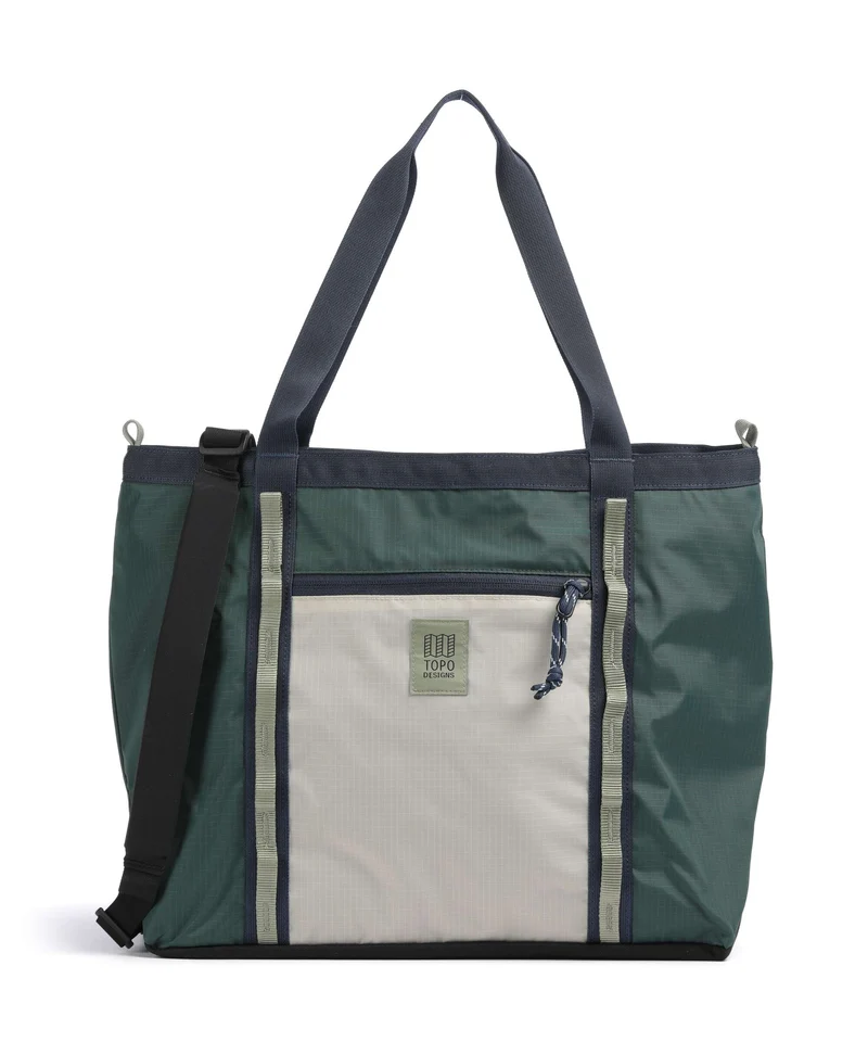 Topo Designs Mountain Utility Bolsa shopping forest/bone white