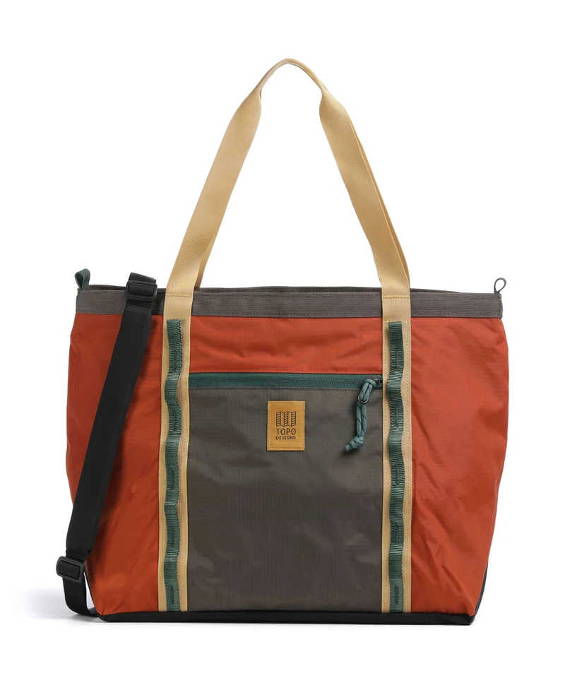 Topo Designs Mountain Utility Bolsa shopping woodland/terracotta
