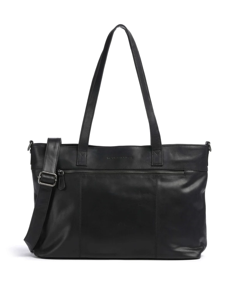 The Chesterfield Brand Wax Pull Up Cow Osira Bolsa shopping black