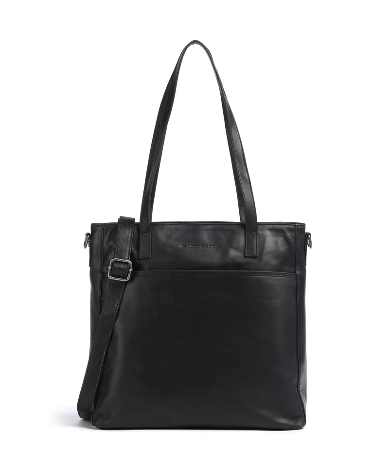 The Chesterfield Brand Wax Pull Up Cow Mosel Bolsa shopping black