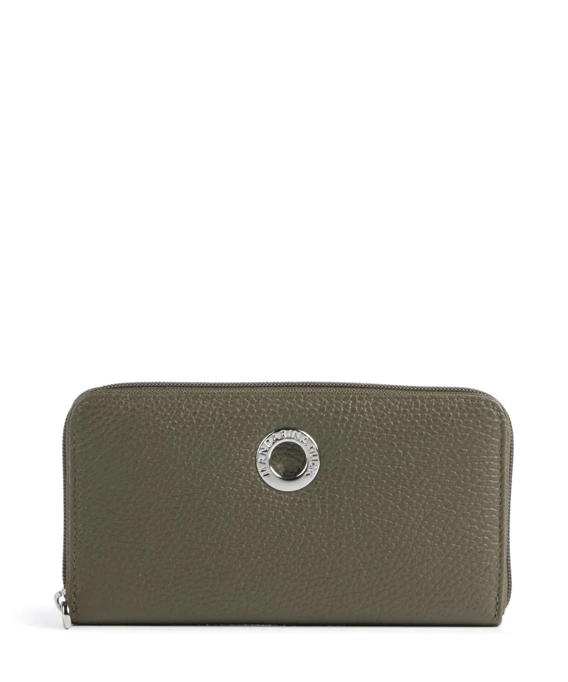 Mandarina Duck Mellow Leather Monedero winter olive