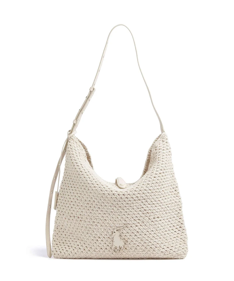 Polo Ralph Lauren Play Large Bolso de hobo ivory