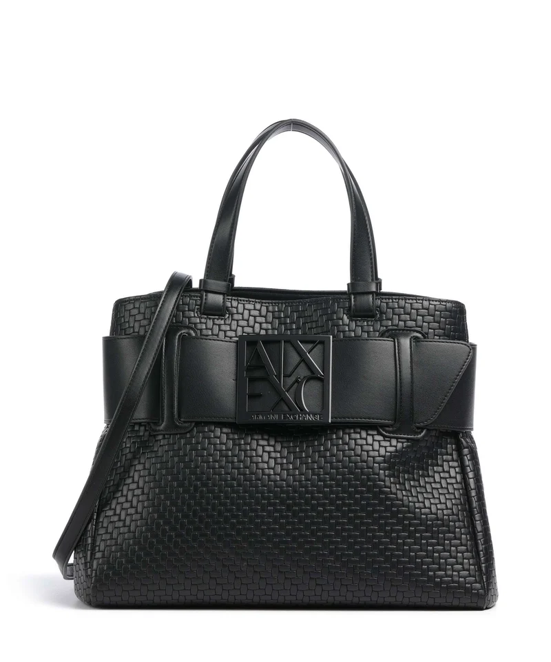 Armani Exchange Susy Soft Woven S Bolso de mano black