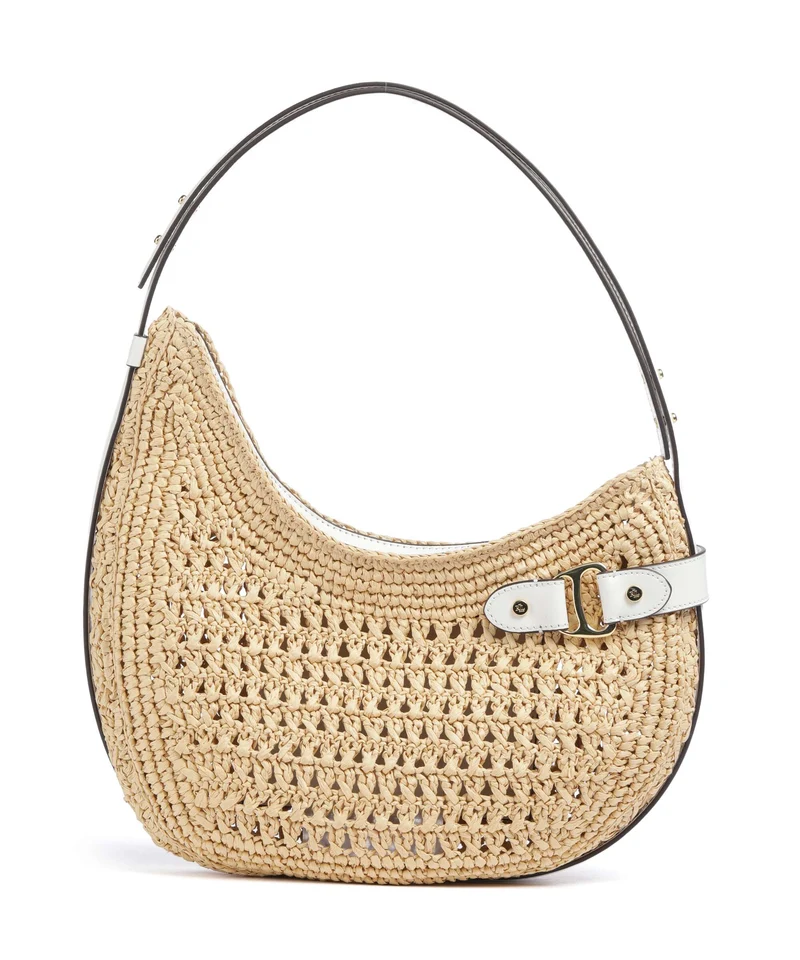 Lauren Ralph Lauren Tasha Large Bolso de hombro natural/white