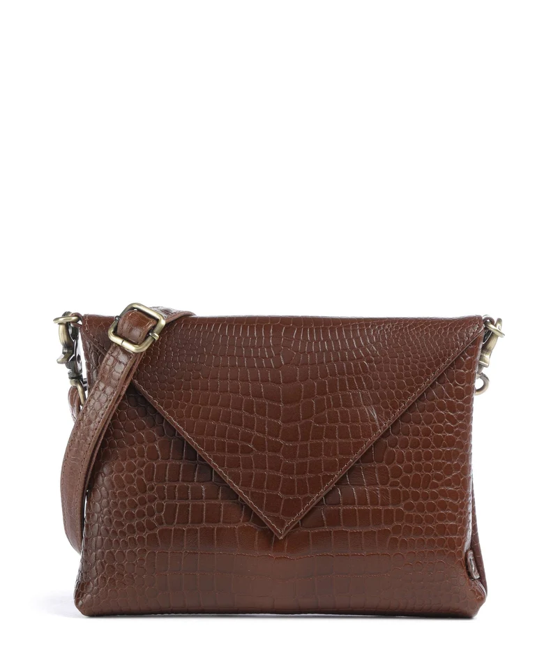 Depeche Fashion Favourites Bandolera cognac croco