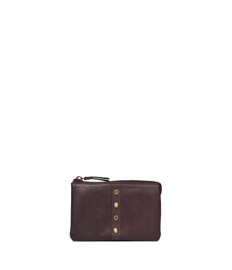 Billetera-monedero pequeño de piel THB Shell