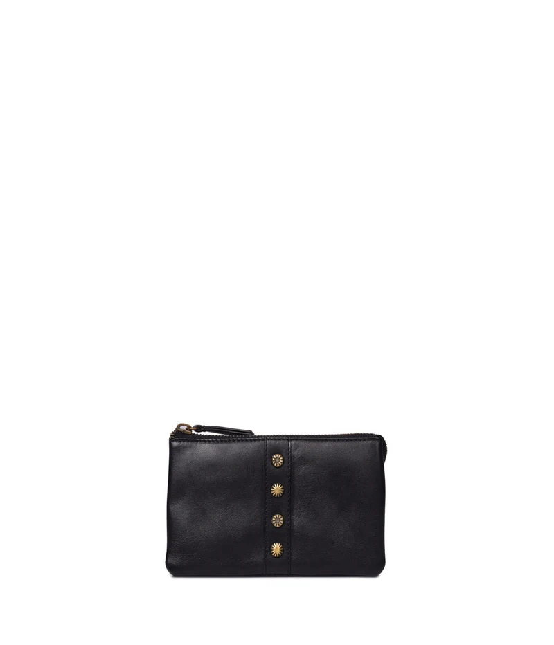 Billetera-monedero pequeño de piel THB Shell
