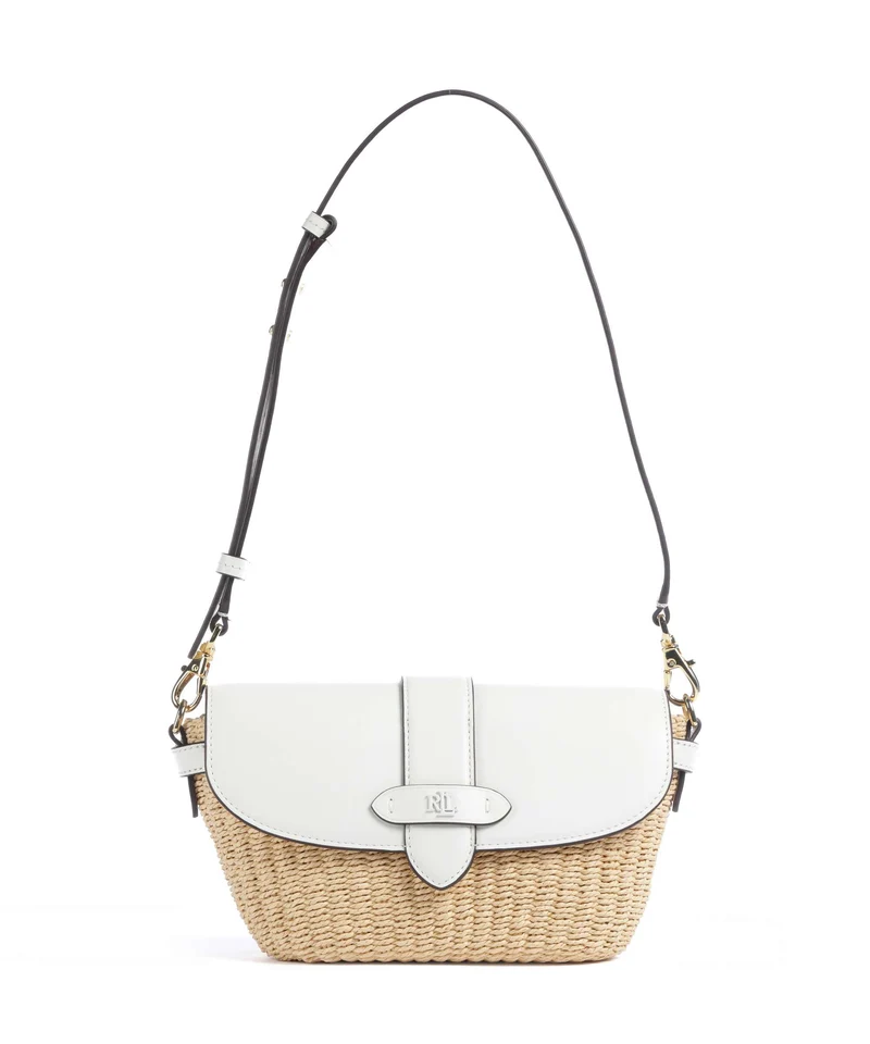 Lauren Ralph Lauren Lynden Small Bolso de hombro natural/white