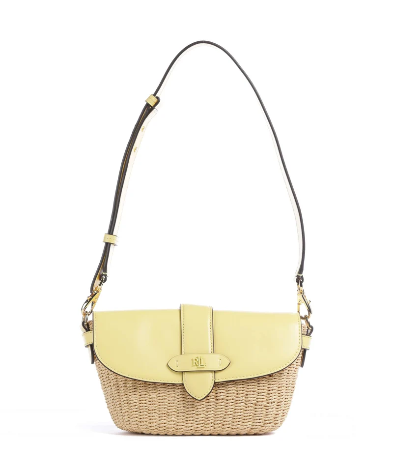 Lauren Ralph Lauren Lynden Small Bolso de hombro natural/lemon sorbet