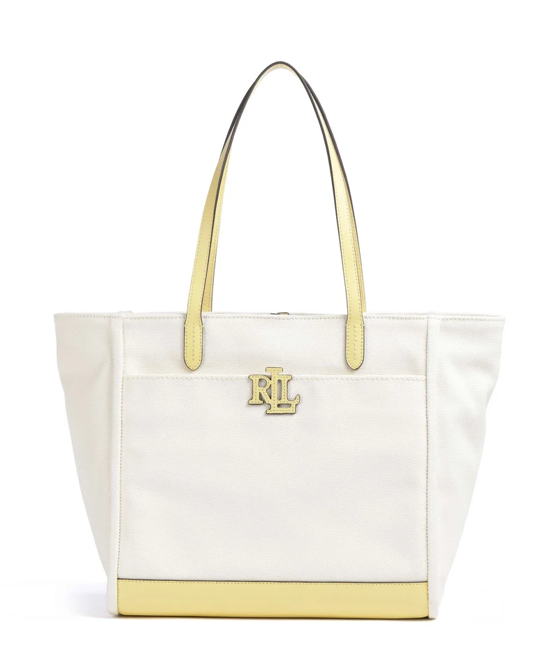 Lauren Ralph Lauren Cameryn Large Bolsa shopping natural/lemon sorbet