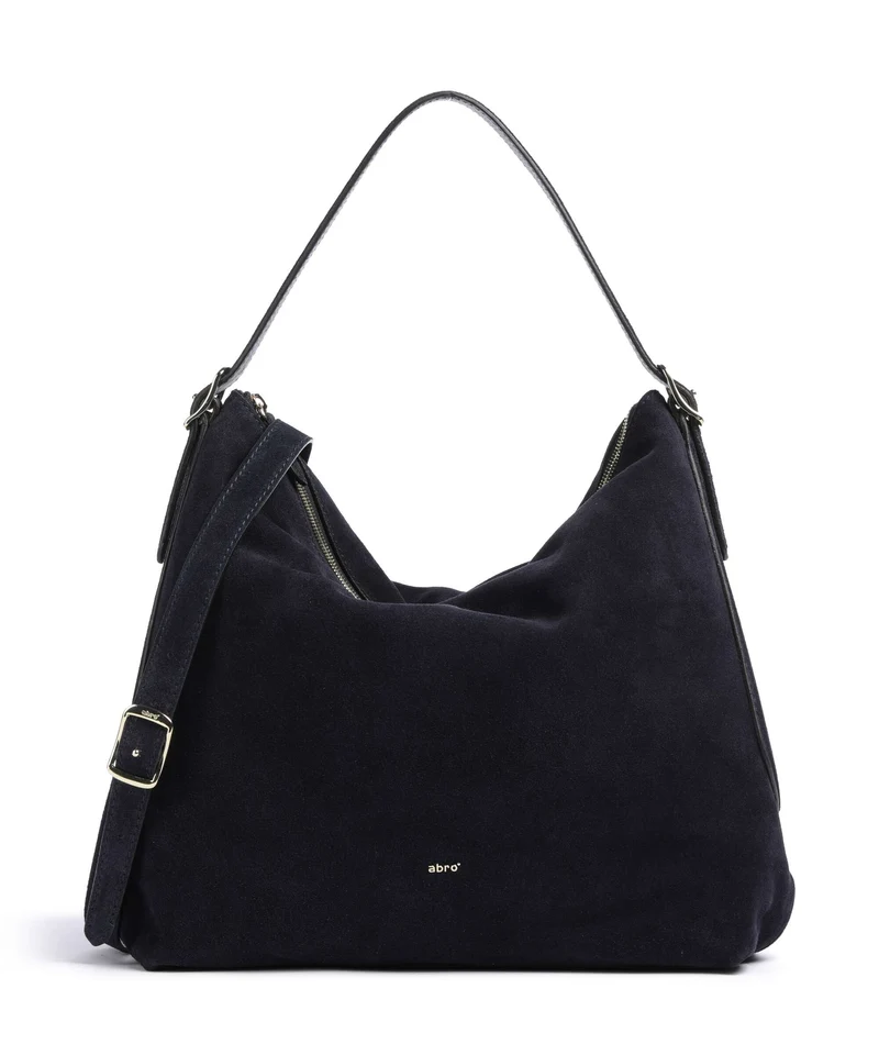Abro Suede Carina Bolso de hobo navy