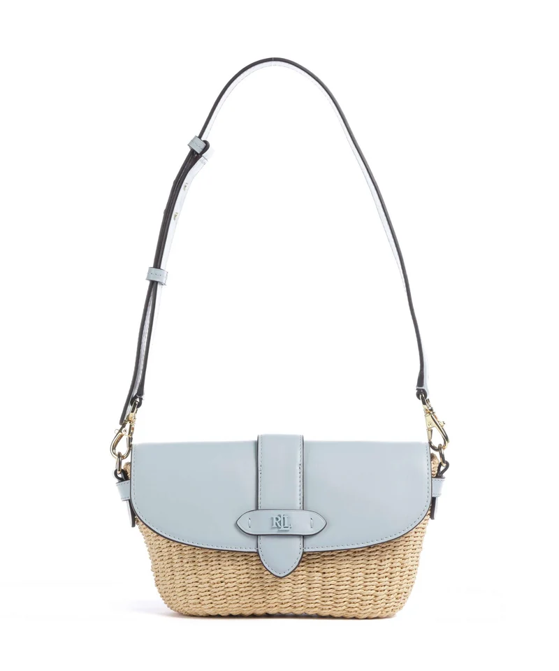 Lauren Ralph Lauren Lynden Small Bolso de hombro natural/alpine blue