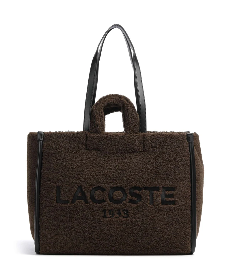Lacoste Heritage Bolsa shopping brown/noir