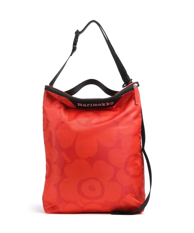 Marimekko Neat Unikko M Bolso de hobo red