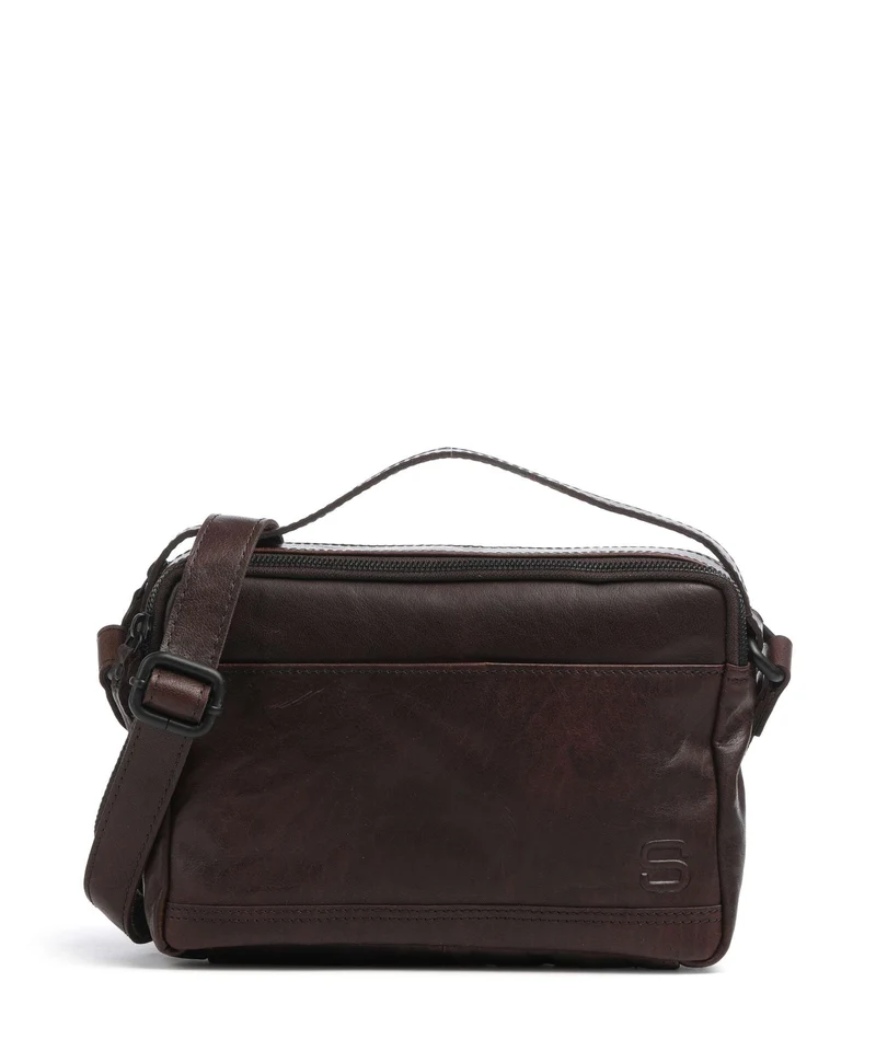 Spikes & Sparrow Bronco Randell Bandolera dark brown