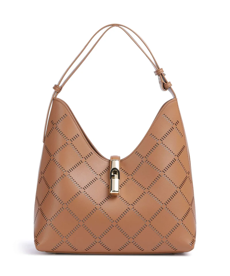 Furla Goccia M Bolso de hobo brandy