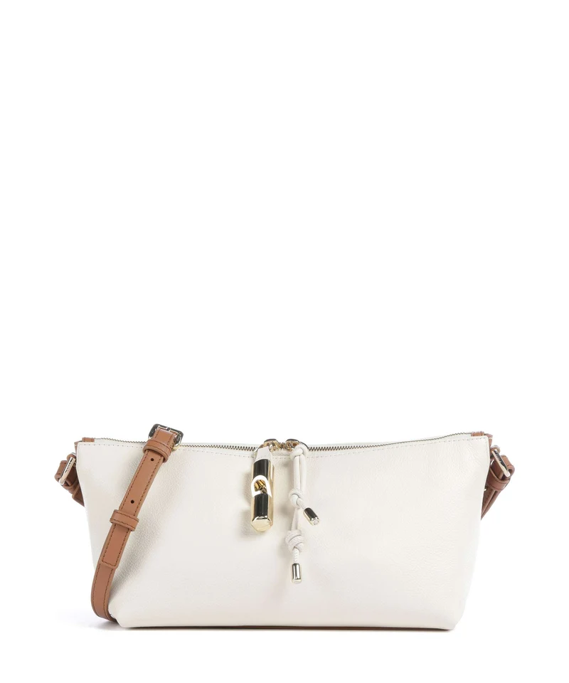 Furla Debby Mini Bolso de hombro panna/brandy