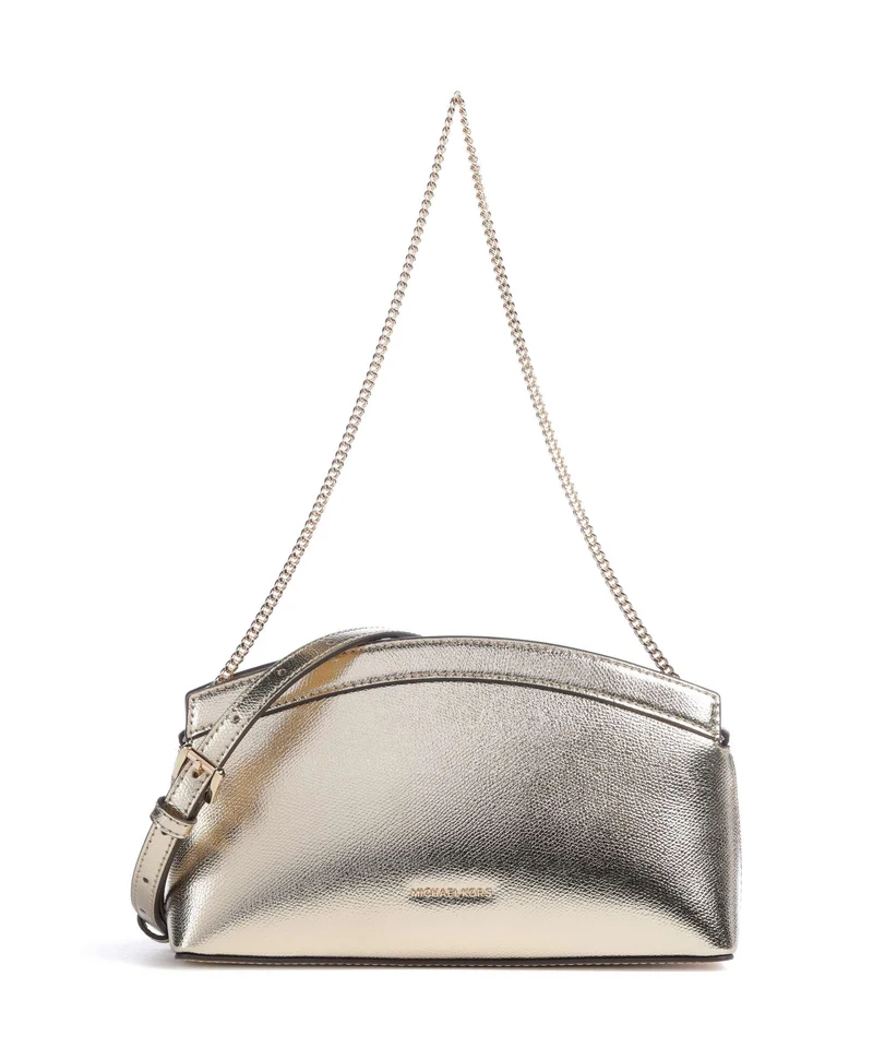 Michael Kors Athena Dome Chain Small Bolso de hombro pale gold