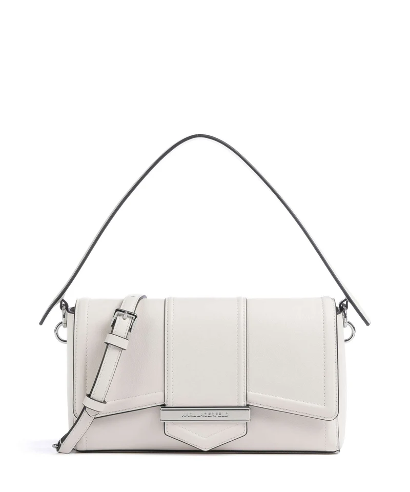 Karl Lagerfeld K/Nova Medium Bolso de hombro off white