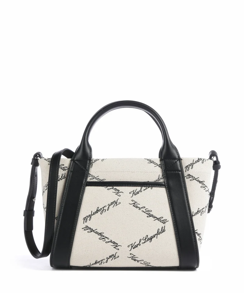 Karl Lagerfeld K/Ville Small Bolso de mano natural canvas/black