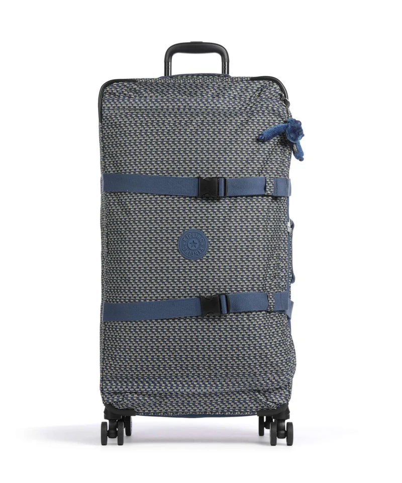 Kipling Basic Spontaneous L Maleta con 4 ruedas blue on wire