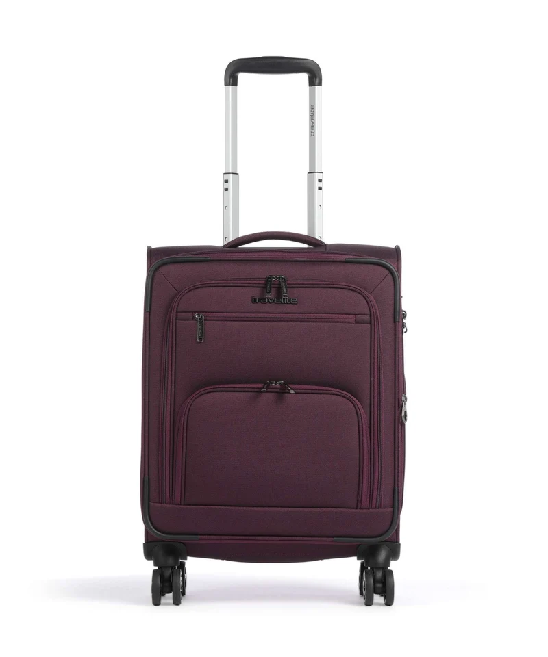 Travelite Cubis Maleta con 4 ruedas berry