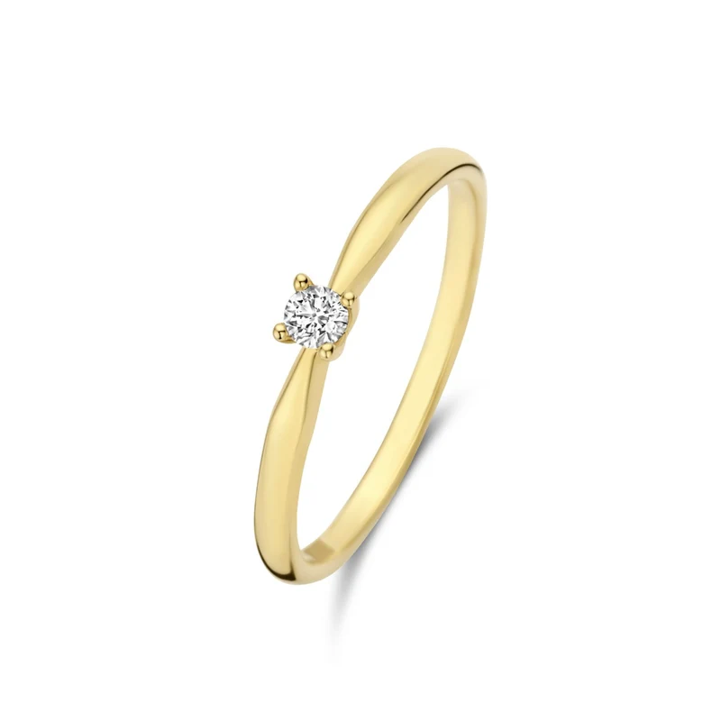 Isabel Bernard De la Paix Celesse 14 karaat gouden ring | diamant 0.07 ct | IBD330002-54