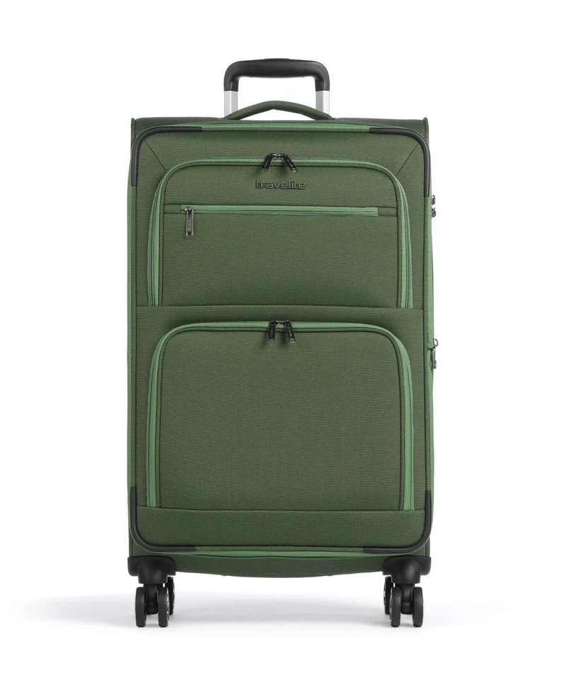 Travelite Cubis Maleta con 4 ruedas green