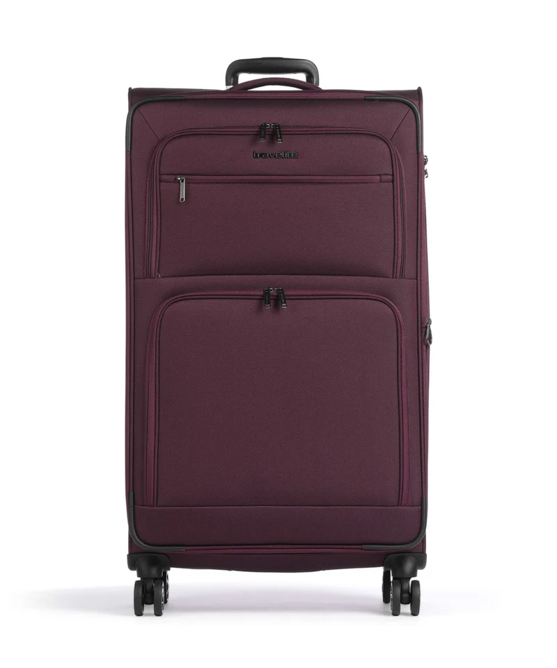 Travelite Cubis Maleta con 4 ruedas berry
