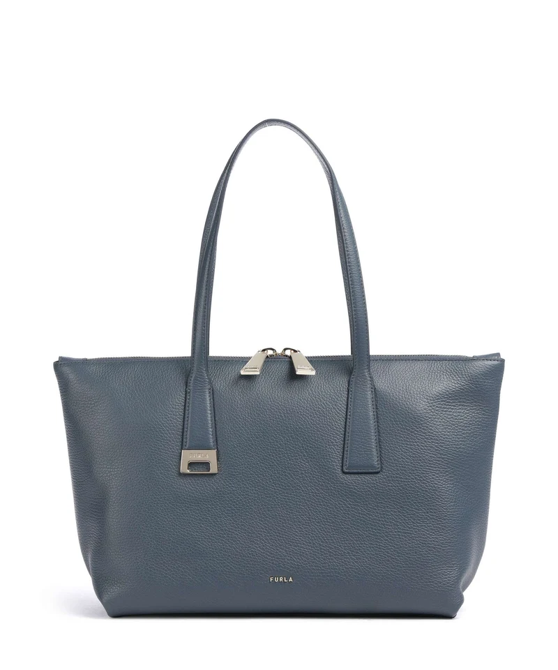 Furla Olivia M Bolsa shopping grigio blu