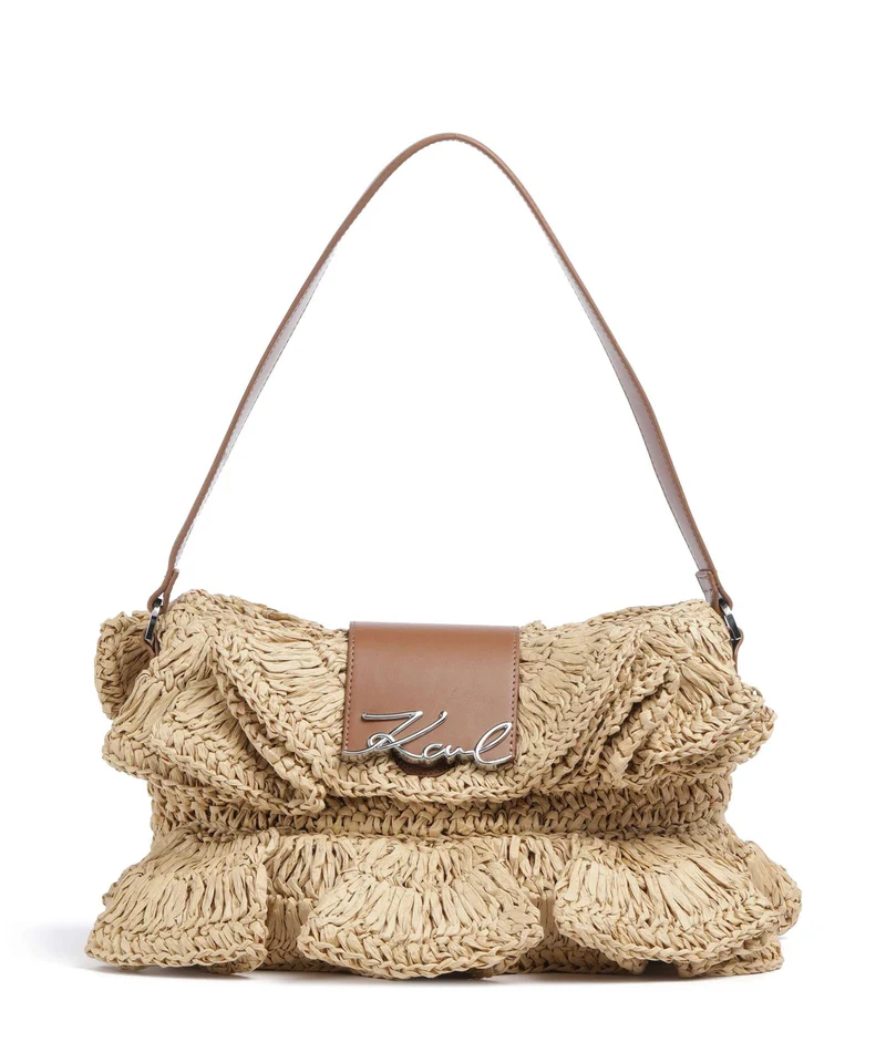 Karl Lagerfeld K/Signature Bolso de hombro natural/tan