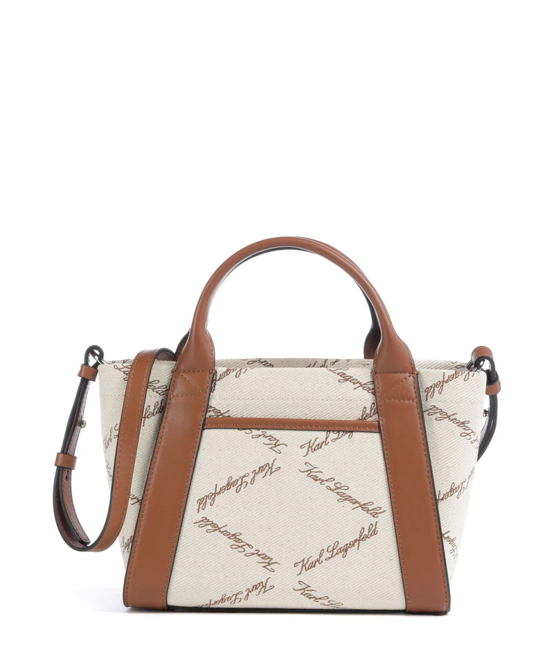 Karl Lagerfeld K/Ville Small Bolso de mano natural canvas/tan