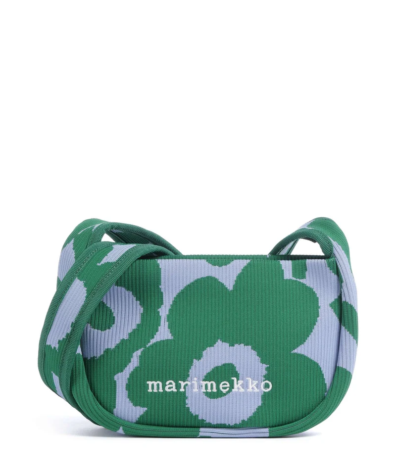 Marimekko Knitted Unikko Bolso de hombro dark green/blue