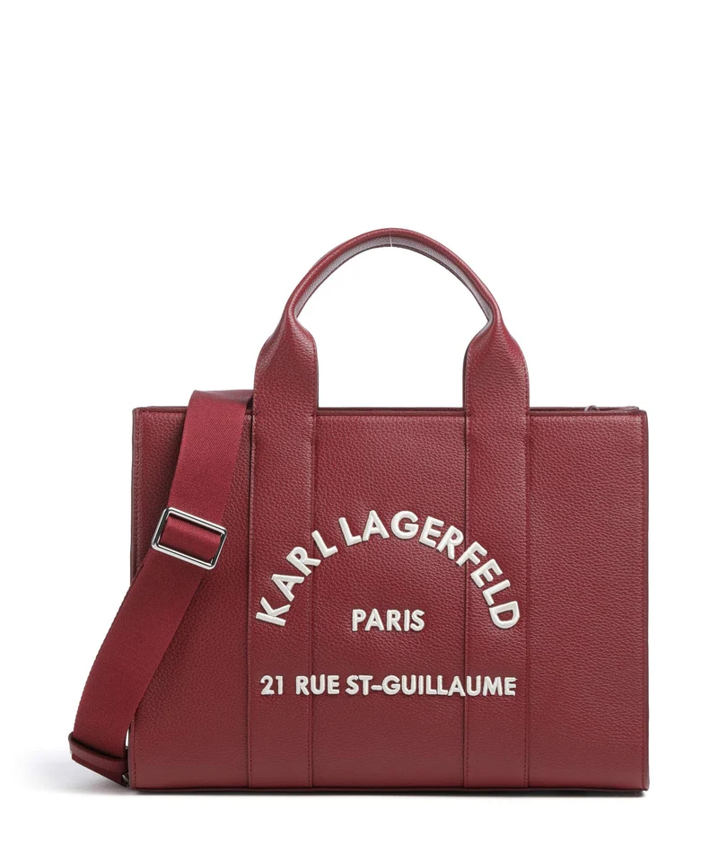 Karl Lagerfeld K/Rue St Guillaume Medium Bolso de mano dark cherry