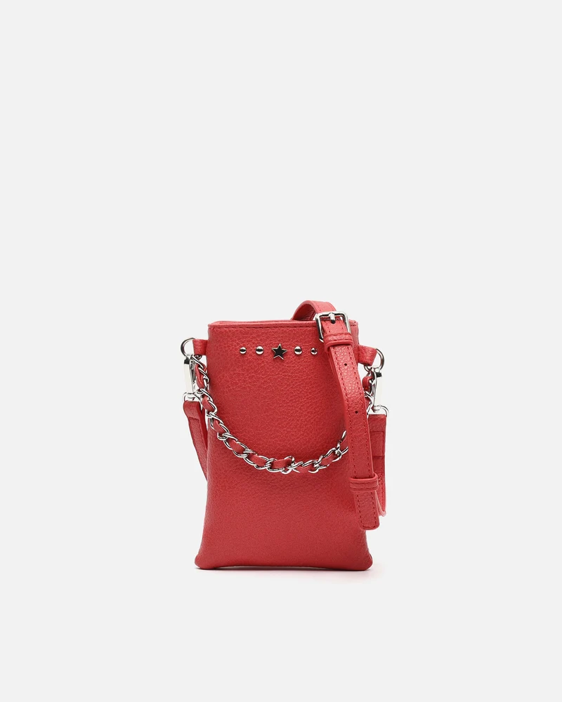 Yakus-1 bolso bandolera mini para móvil con detalles metálicos ED.