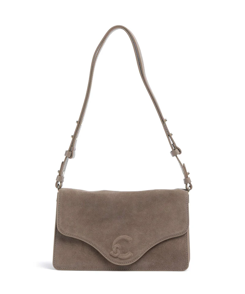Coccinelle C-Me Softy Suede Bolso de hombro warm taupe