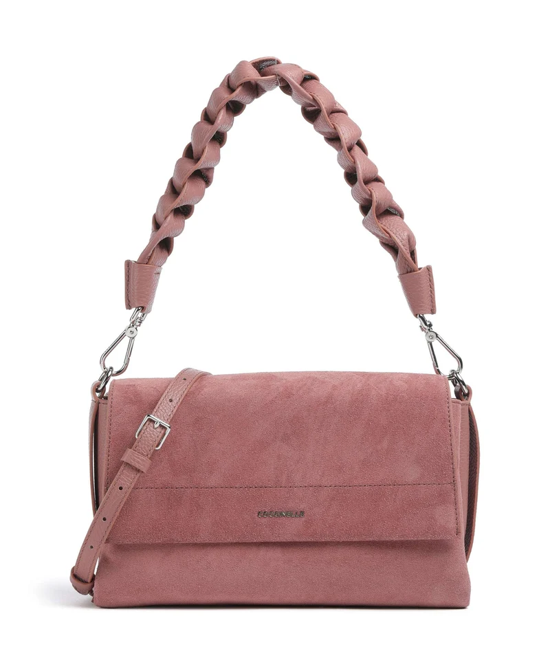 Coccinelle Boheme Suede Bolso de hombro winter rose