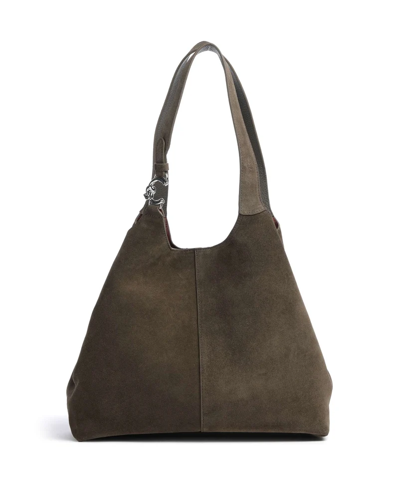 Coccinelle C-Easy Suede Bolso de hobo fango