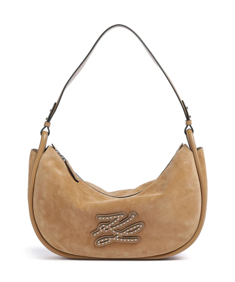 Karl Lagerfeld K/Autograph Patch Bolso de hombro caramel