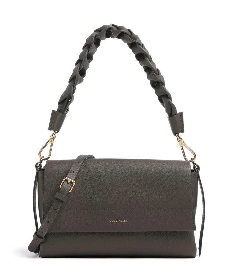 Coccinelle Boheme Grana Double Bolso de hombro fango/honey