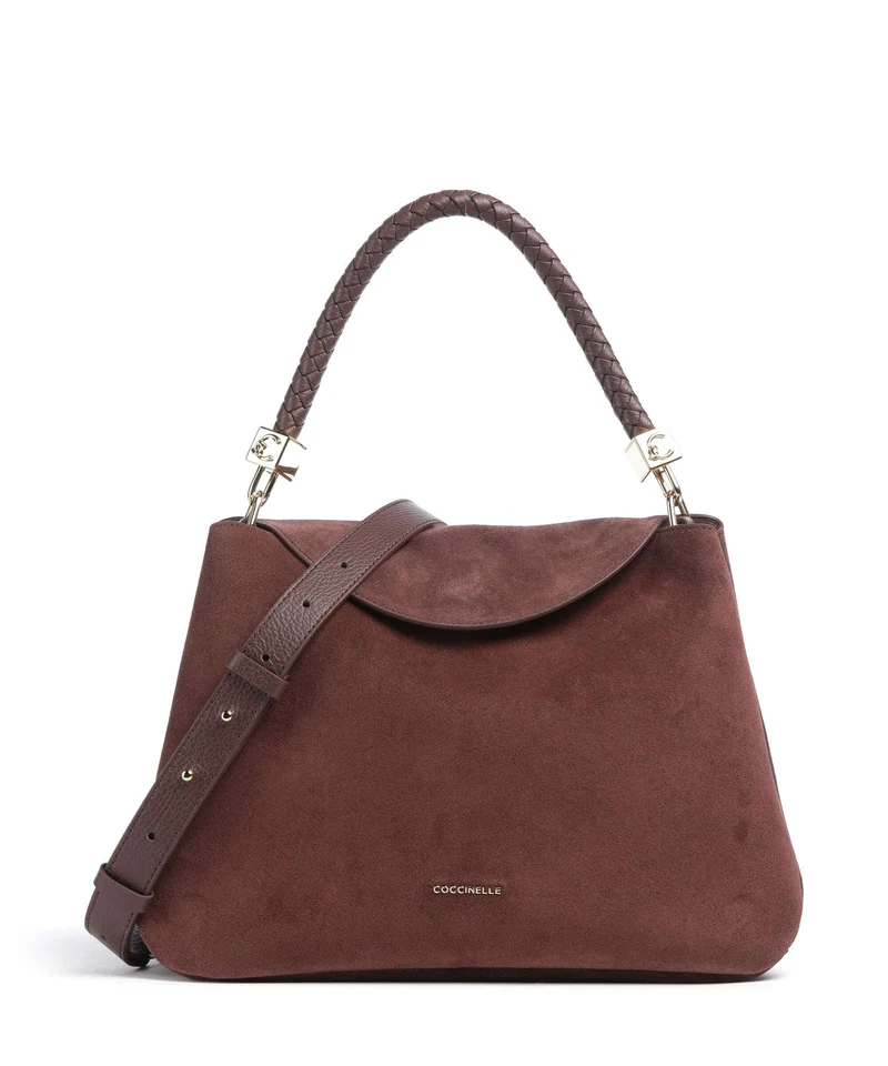 Coccinelle Tiggy Suede Bolso de mano berry