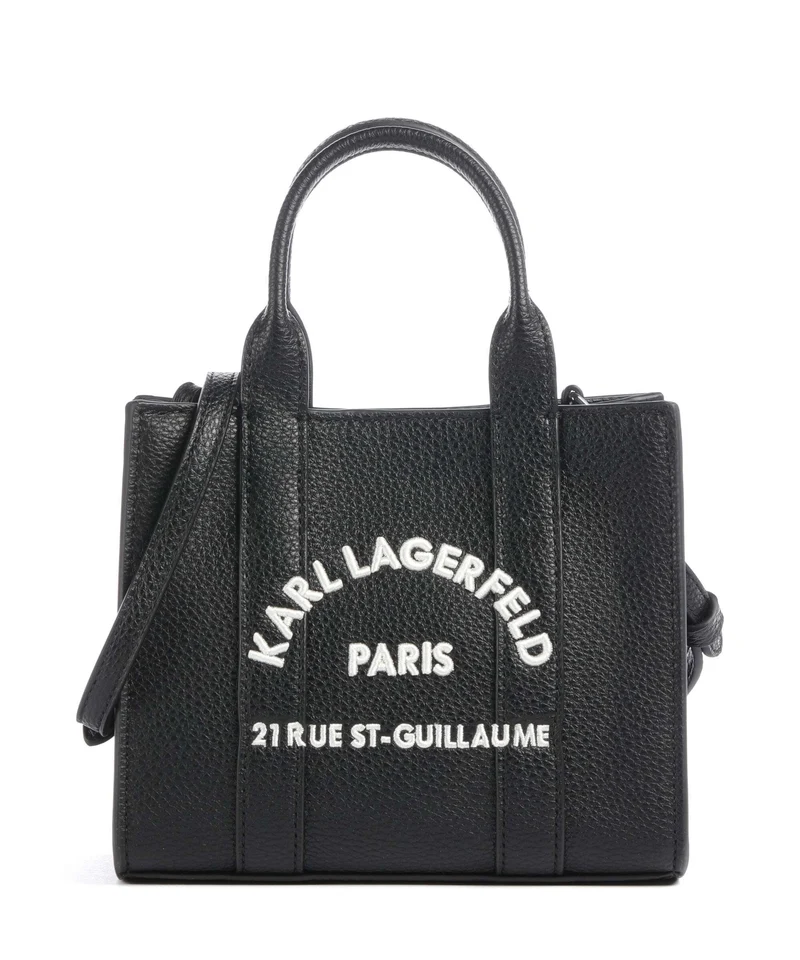 Karl Lagerfeld K/Rue St Guillaume Mini Bolso de mano white/black