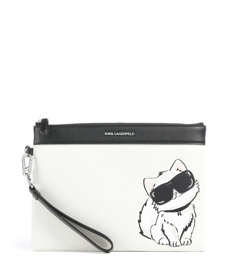 Karl Lagerfeld Ikon Choupette Bolso de muñeca off white