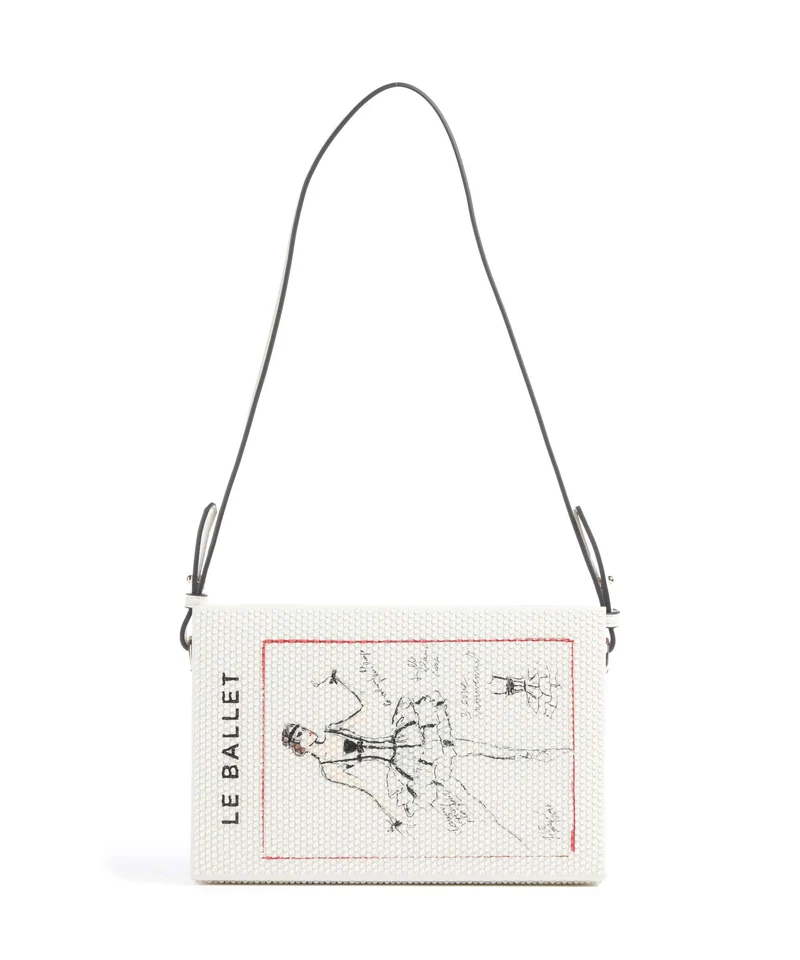 Karl Lagerfeld K/Soiree Book Bolso de hombro off white embellishment