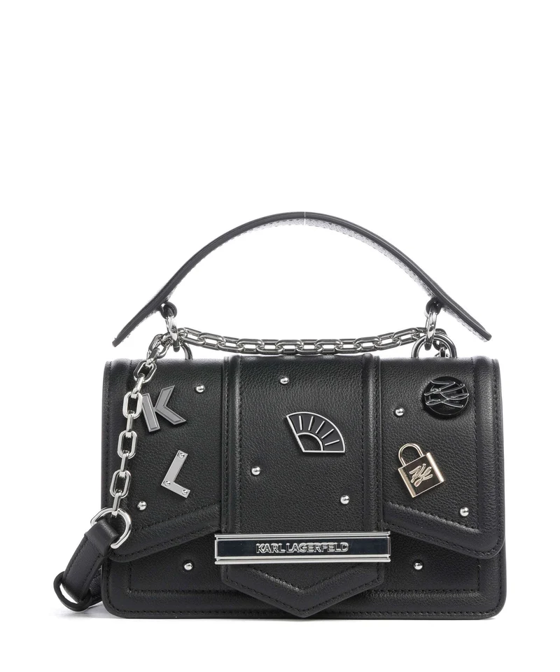Karl Lagerfeld K/Nova Bandolera black embellishment