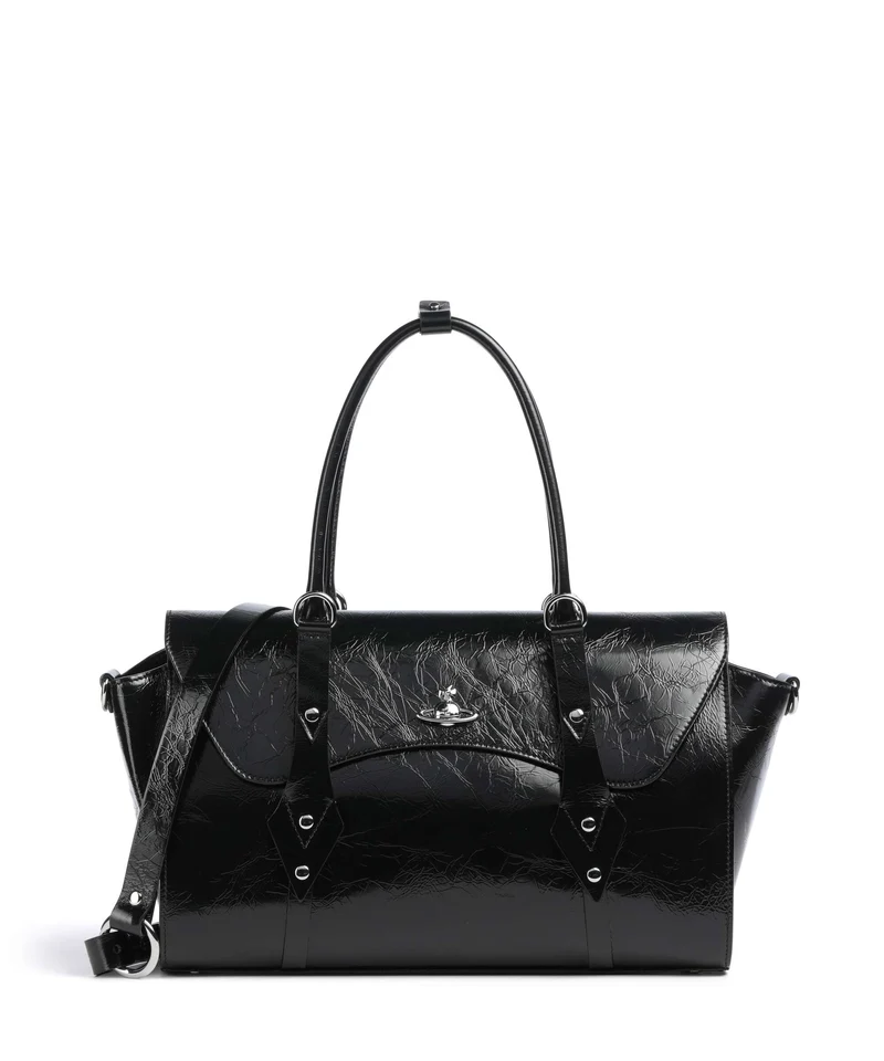 Vivienne Westwood Bettina Naplak Medium Bolso de mano black
