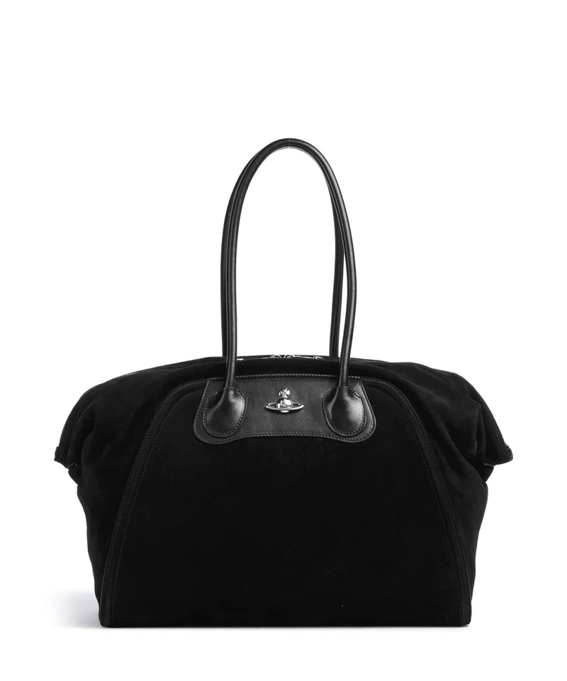 Vivienne Westwood Shirley Suede Bolsa shopping black