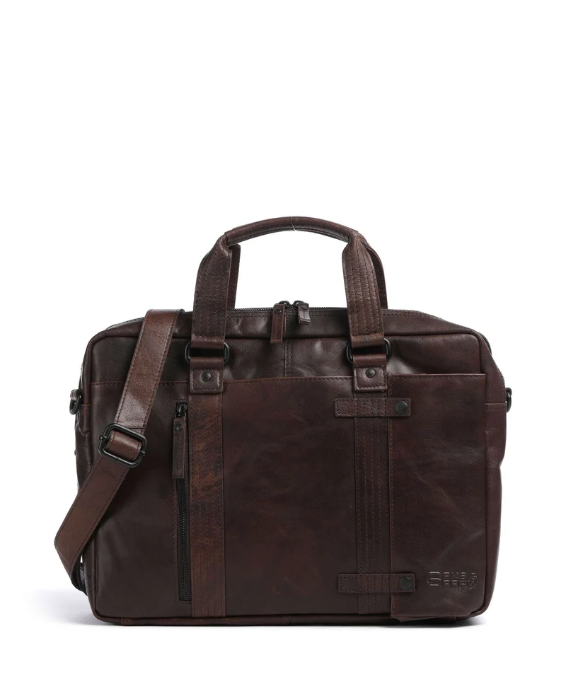 Spikes & Sparrow Bronco Dexter Maletín dark brown